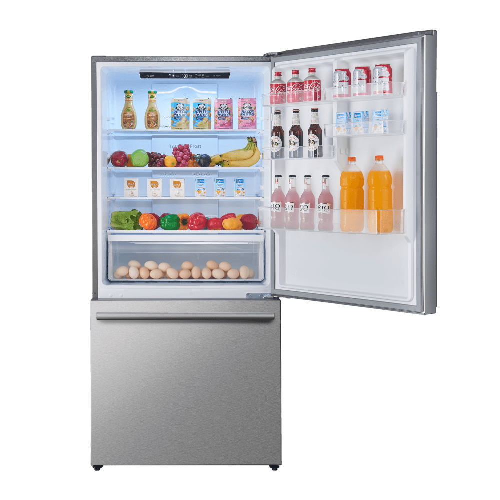 FORNO 31" Milano Espresso Bottom Freezer Right Swing Door Refrigerator in Stainless Steel, 17.2 cu. ft. - Image 2