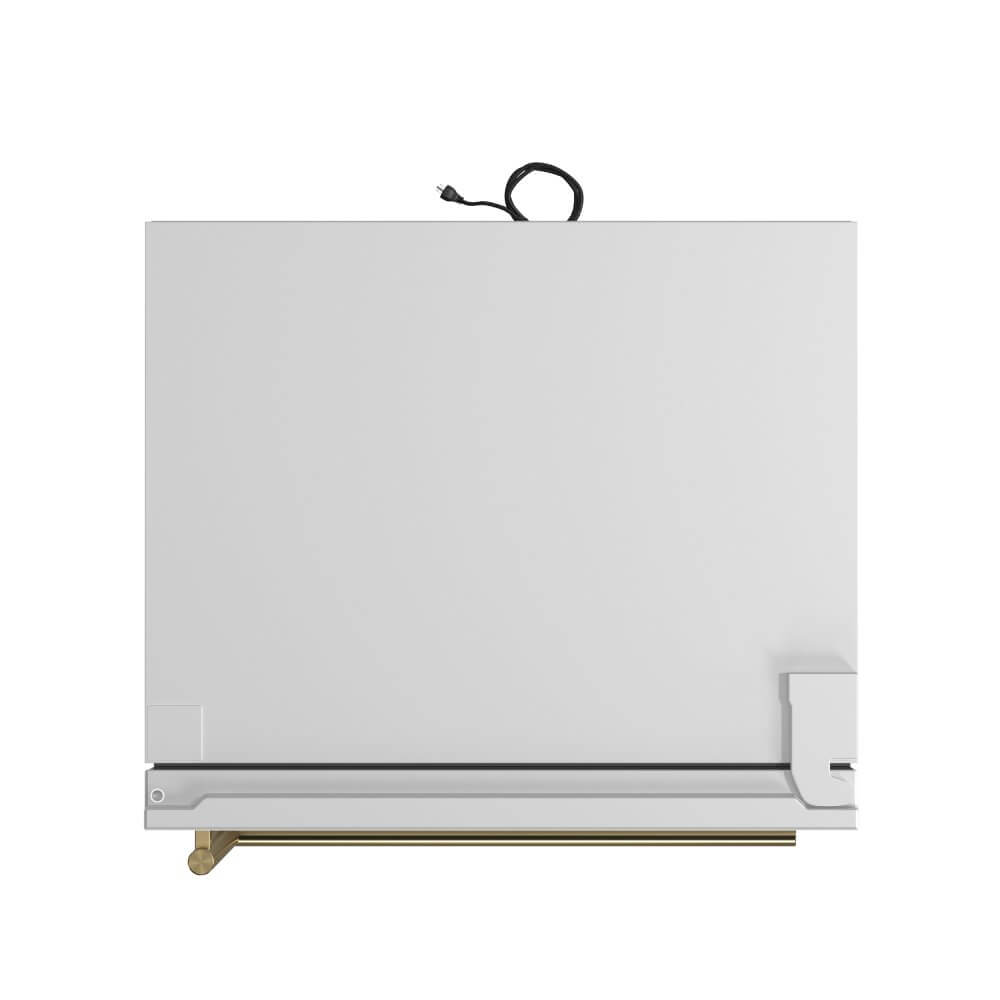 FORNO 31" Milano Espresso Bottom Freezer Right Swing Door Refrigerator in White, 17.2 cu. ft. Additionnal Antique Brass Handles Included - Image 16