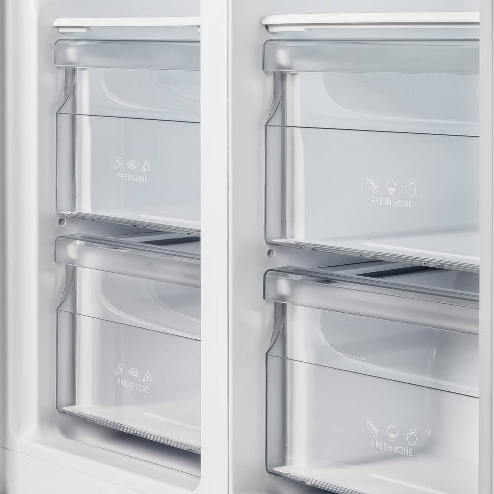 FORNO  Salerno Espresso 33-inch Side-by-Side 15.6 Cu.Ft. Black Refrigerator - Image 15