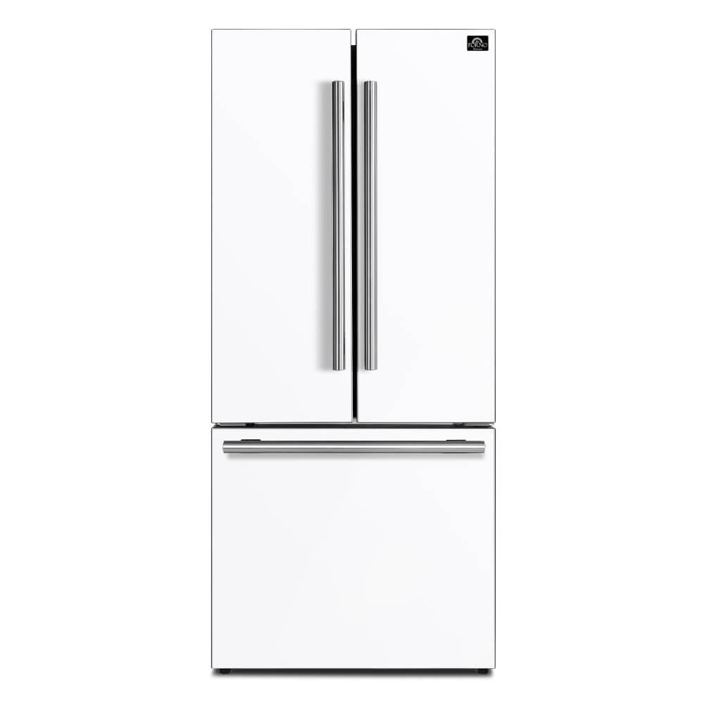 FORNO - Espresso Gallipoli 30-inch French Door White Refrigerator, 17.5 cu. ft. Capacity with Ice Maker - Image 7