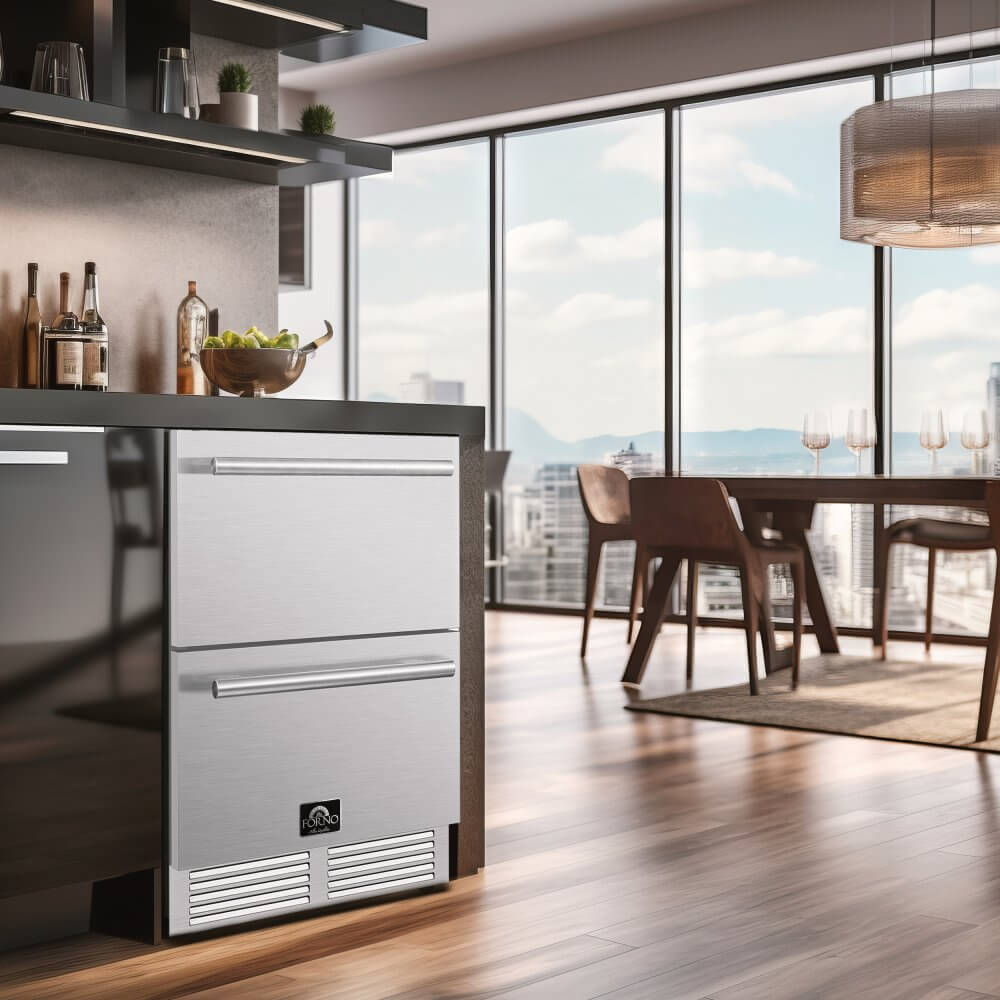 FORNO Como 24” Indoor/Outdoor Drawer Refrigerator, 4.87 cu.ft. - Image 6