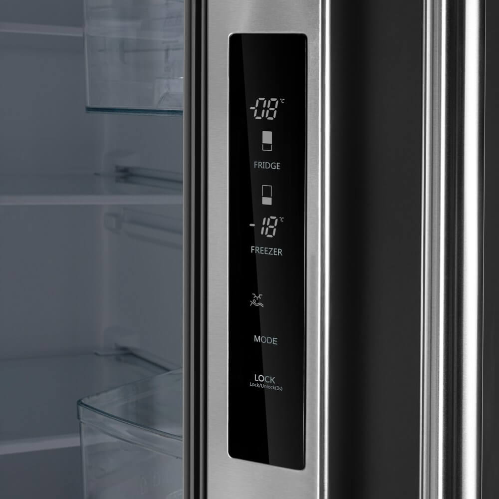 FORNO Gallipoli 30" French Door Refrigerator, 17.5 cu.ft. Capacity & Modern Decorative Grill - 34" Wide - Image 5