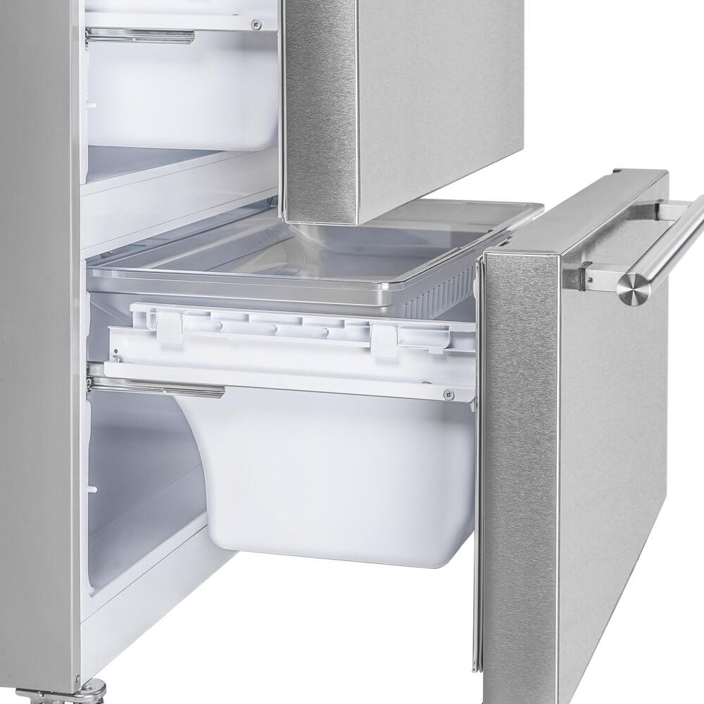 FORNO Alta Moena 36" French Door 19.2 Cu.Ft. Stainless Steel Refrigerator - Image 9
