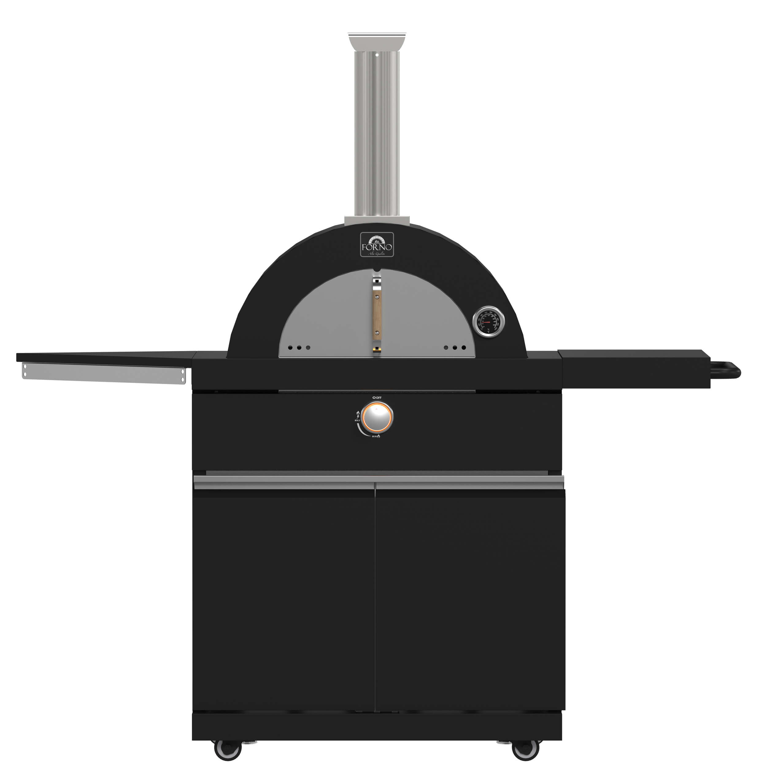 FORNO All'Aperto 87,600 BTU BBQ with 4 Stainless-Steel Burners with Infrared Burners & Side Burner, Sink Module with Black Sintered Stone Countertops, Gaz Pizza Oven, Bar & Beverage Center - Image 19