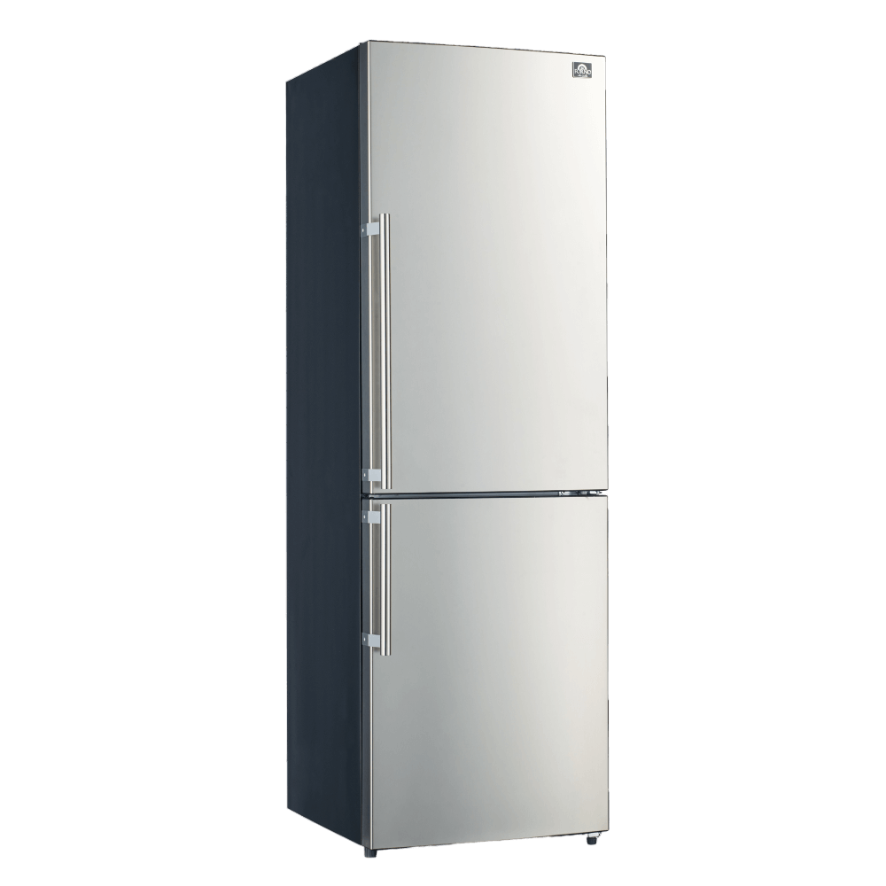 FORNO 24" Inch W. Bottom Mount Freestanding Refrigerator and Freezer with 11.1 Cubic Ft. Total Capacity (Right Side) - Image 3