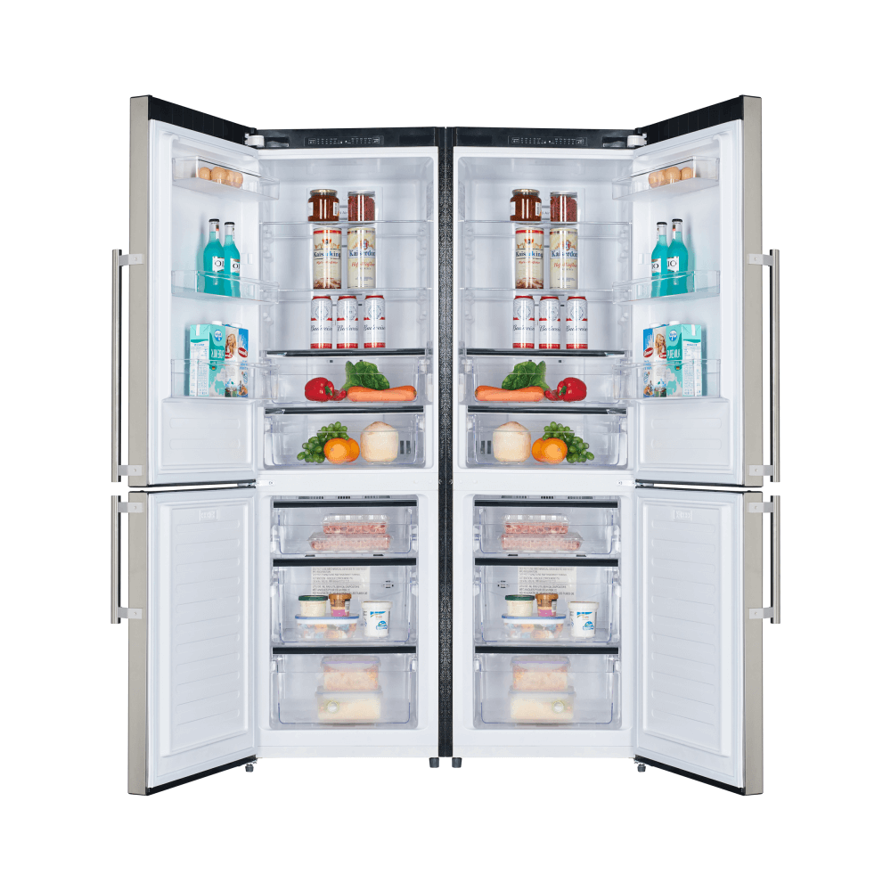 FORNO Freestanding 48 Inch Side by Side Bottom Mount Freezer Refrigerator with 22.2 Cubic Ft. Total Capacity Combo - Image 2