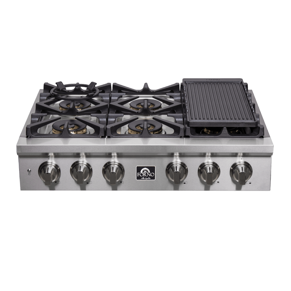 FORNO Spezia Alta Qualita 36 "Pro-Style Gas Rangetop - Image 5