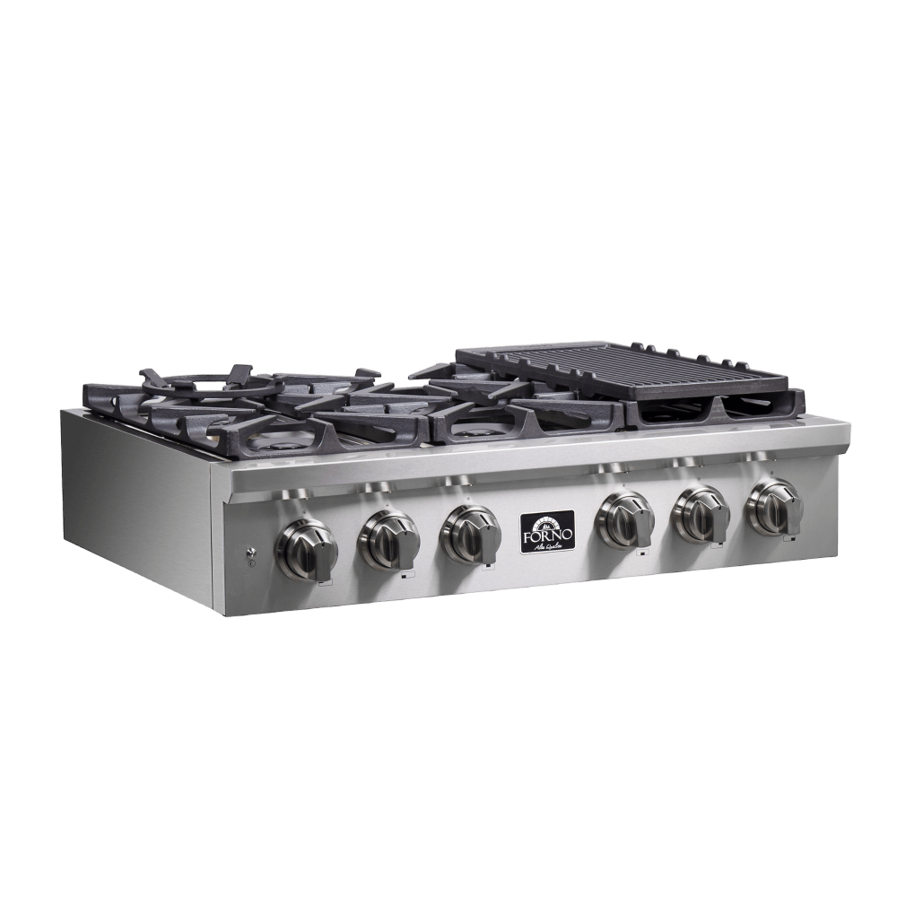 FORNO Spezia Alta Qualita 36 "Pro-Style Gas Rangetop - Image 8