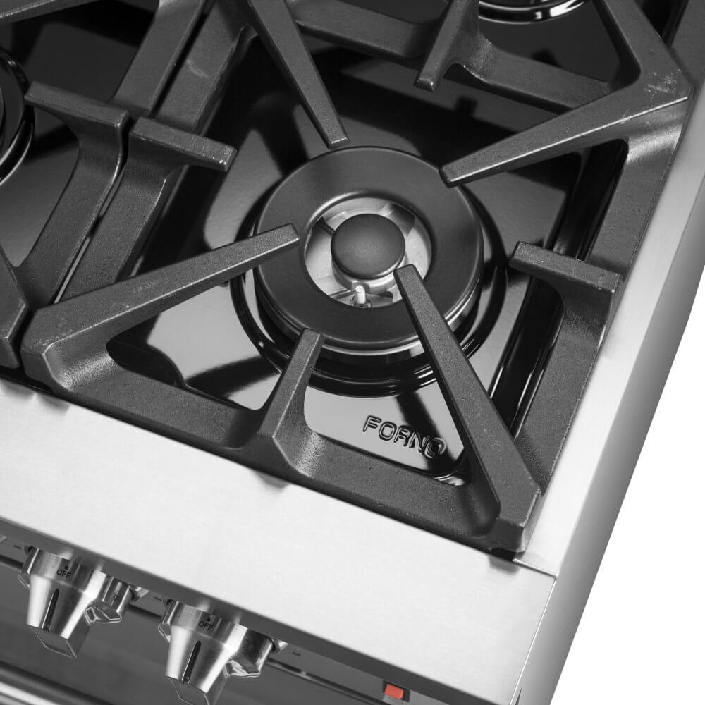 Forno Massimo 60-inch Dual Fuel Range Stainless Steel, 8.64 cu.ft. True Convection Double Ovens - Image 7