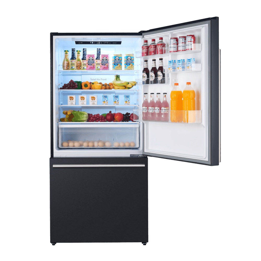 FORNO 31" Milano Espresso Bottom Freezer Right Swing Door Refrigerator in Black, 17.2 cu. ft. Additionnal Antique Brass Handles Included - Image 7