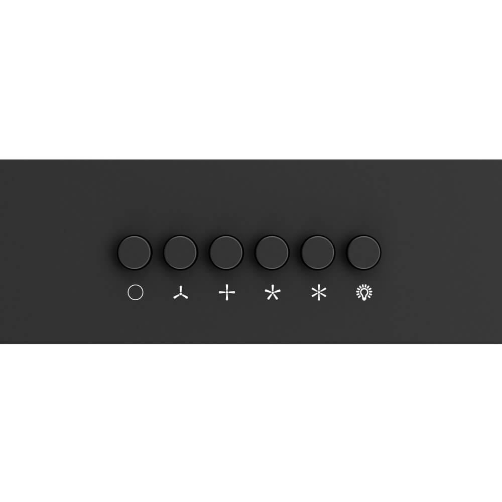 FORNO Bari Espresso 30" Under Cabinet in Black Range Hood, with additional Brass Filter Handles - Image 11