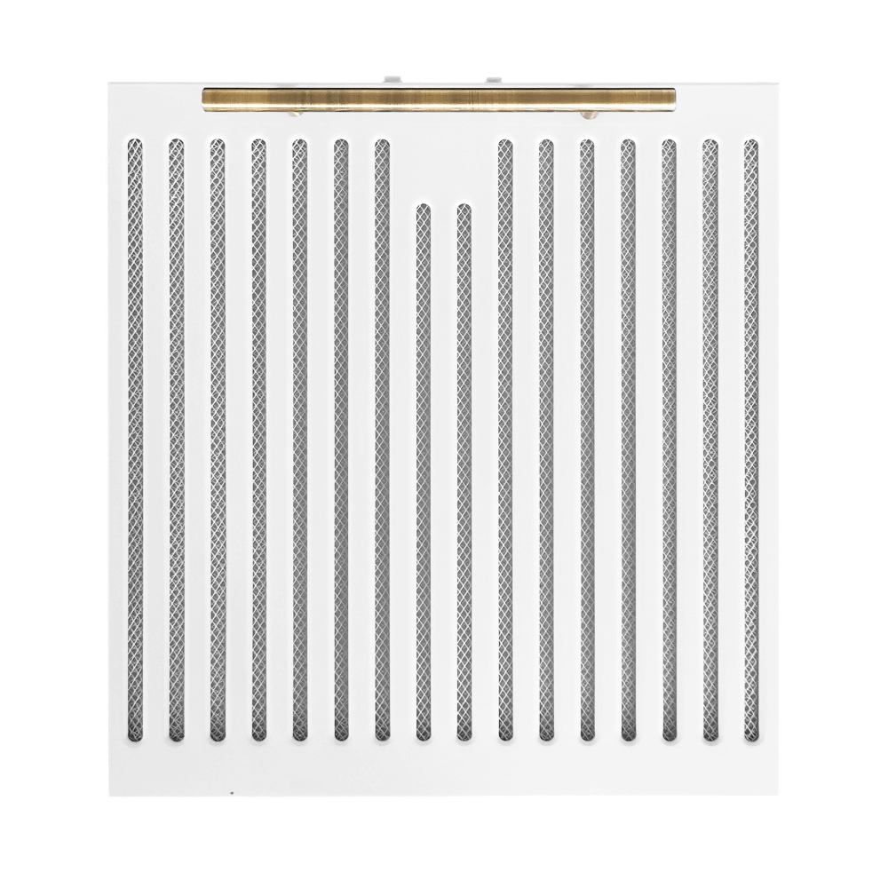 FORNO Bari Espresso 30" Under Cabinet in White 400CFM Range Hood, with additional Brass Filter Handles - Image 11