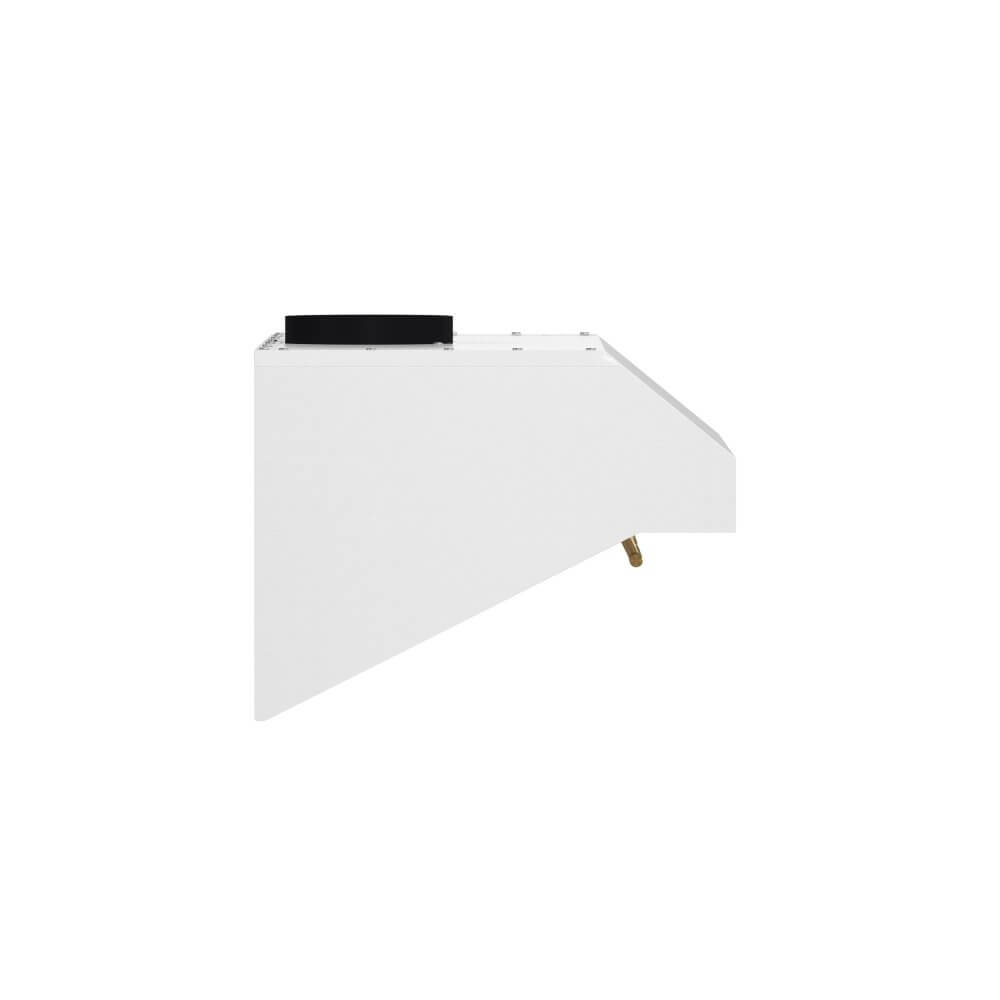 FORNO Bari Espresso 30" Under Cabinet in White 400CFM Range Hood, with additional Brass Filter Handles - Image 6