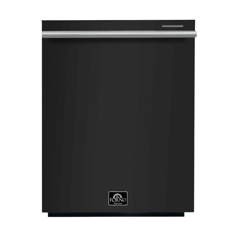 FORNO 24” Pozzo Dishwasher Black With additional Antique Brass handles - Image 2