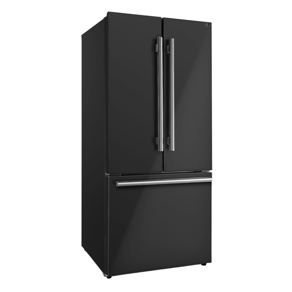 FORNO - Espresso Gallipoli 30-inch French Door Black Refrigerator, 17.5 cu. ft. Capacity with Ice Maker - Image 9