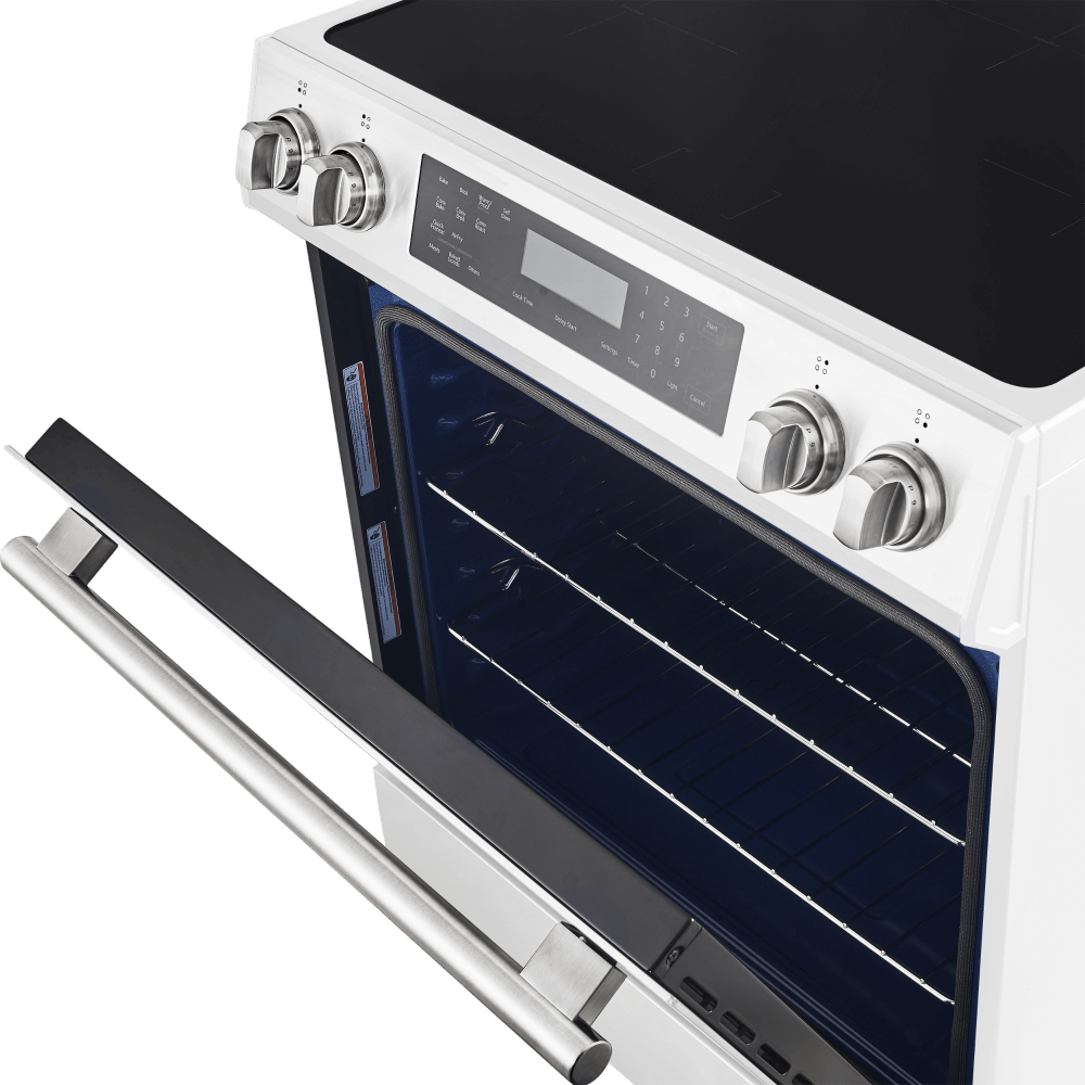 FORNO - Espresso Donatello 30-Inch Slide-In Induction Range White - Image 3