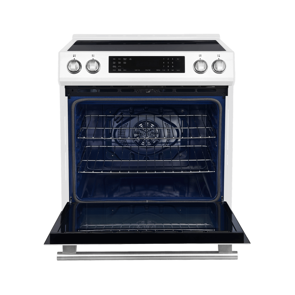 FORNO - Espresso Donatello 30-Inch Slide-In Induction Range White - Image 2