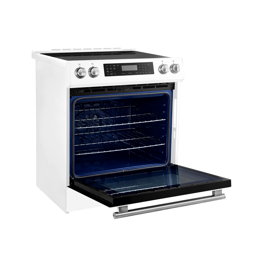 FORNO - Espresso Donatello 30-Inch Slide-In Induction Range White - Image 9