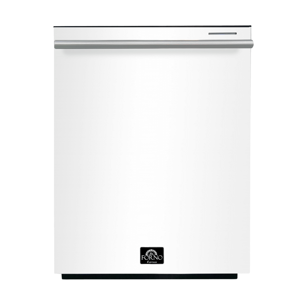 FORNO 24” Pozzo Dishwasher White With additional Antique Brass handles