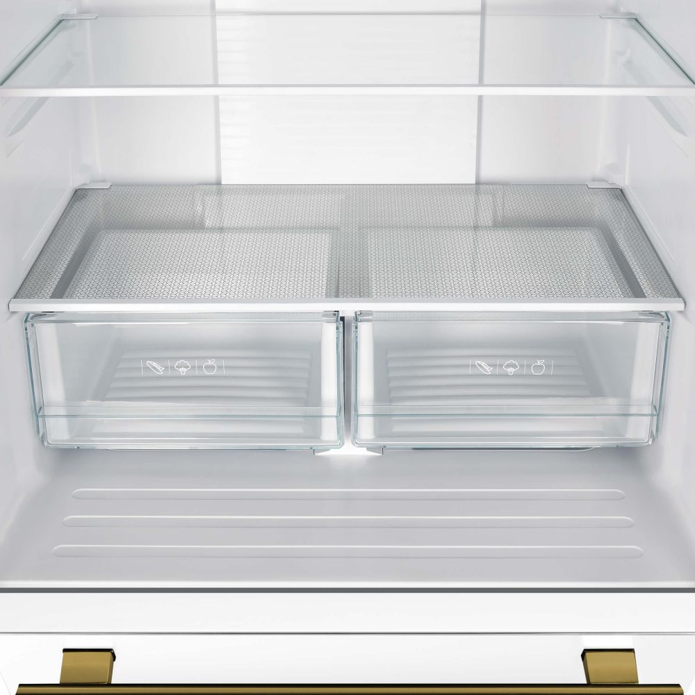 FORNO - Espresso Gallipoli 30-inch French Door White Refrigerator, 17.5 cu. ft. Capacity with Ice Maker - Image 12