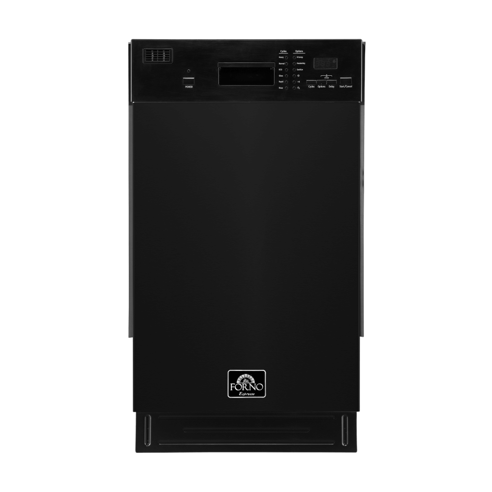 FORNO 18" Polo Black Dishwasher