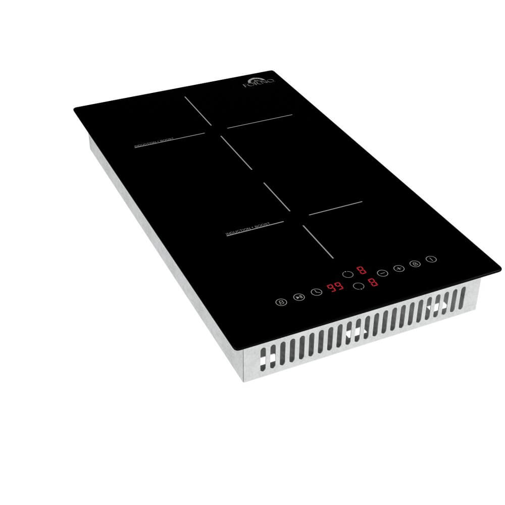 FORNO Parco 12-Inch Induction Cooktop, 2 Zones, 3600W, Touch Control, 9 Power Levels & Booster Function - Image 2