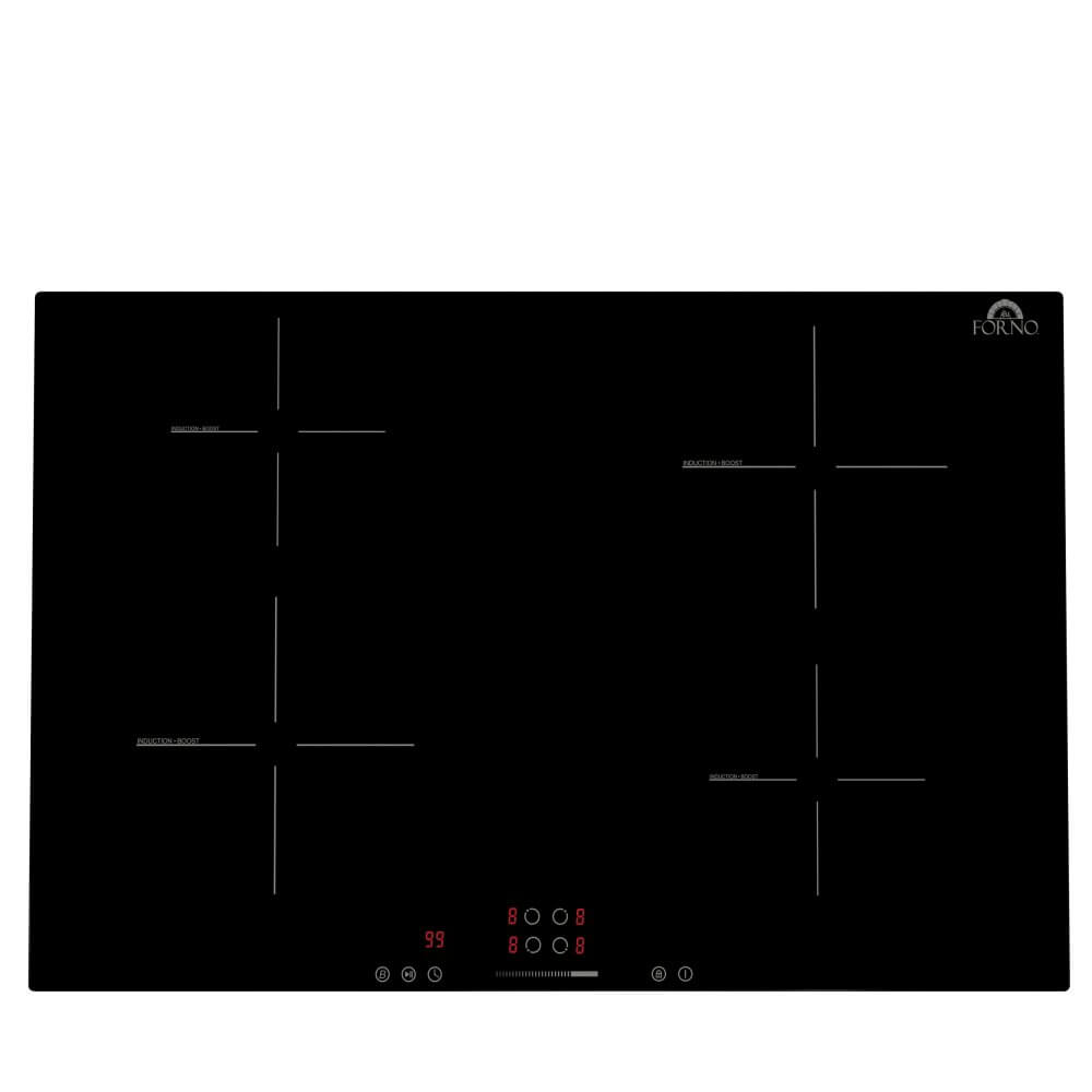 FORNO Parco 30-Inch Induction Cooktop, 4 Zones, 7200W, Touch Control, 9 Power Levels & Booster Function