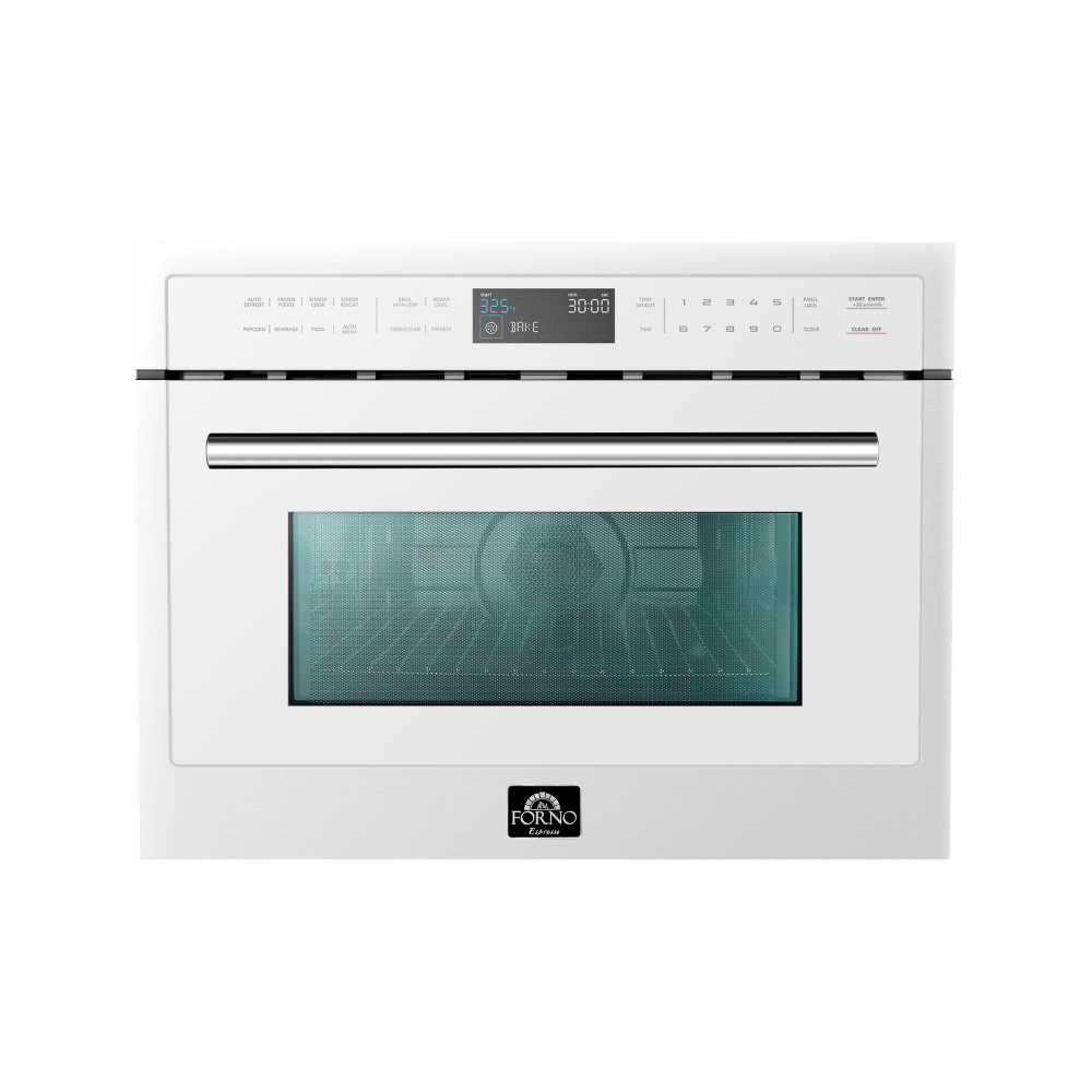 FORNO Oliena Espresso White 24" 1750 Watt Compact Oven & 1000 Watt Microwave, 1.6 cu. ft. - Image 2