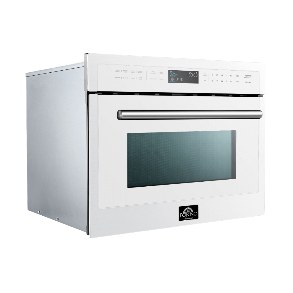FORNO Oliena Espresso White 24" 1750 Watt Compact Oven & 1000 Watt Microwave, 1.6 cu. ft. - Image 5
