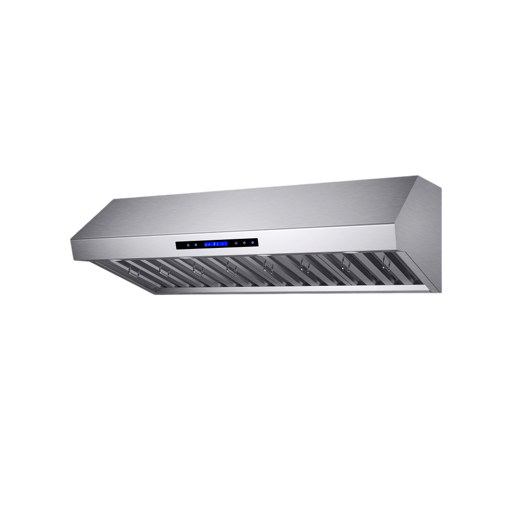 FORNO  Palazzo 48" Wall Mounted Range Hood Stainless Steel Heavy-Duty Baffle Filters & Remote Control - Image 2