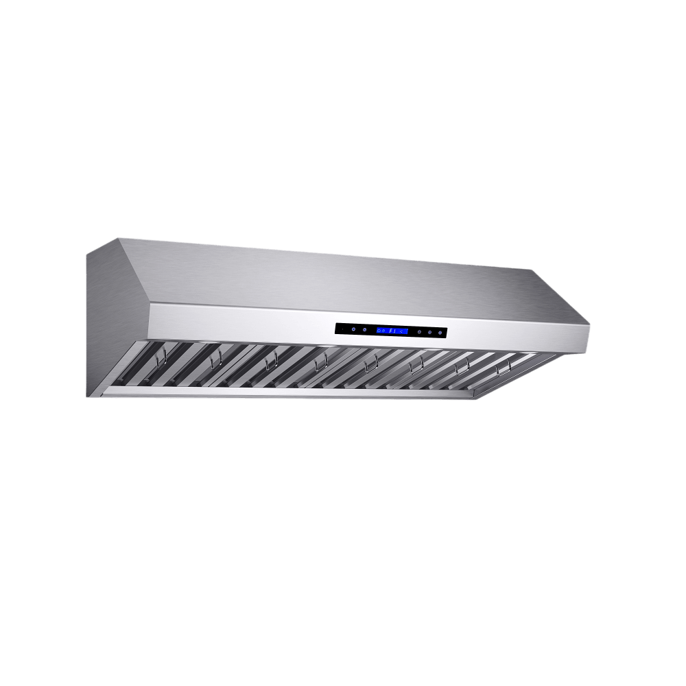 FORNO  Palazzo 48" Wall Mounted Range Hood Stainless Steel Heavy-Duty Baffle Filters & Remote Control - Image 3
