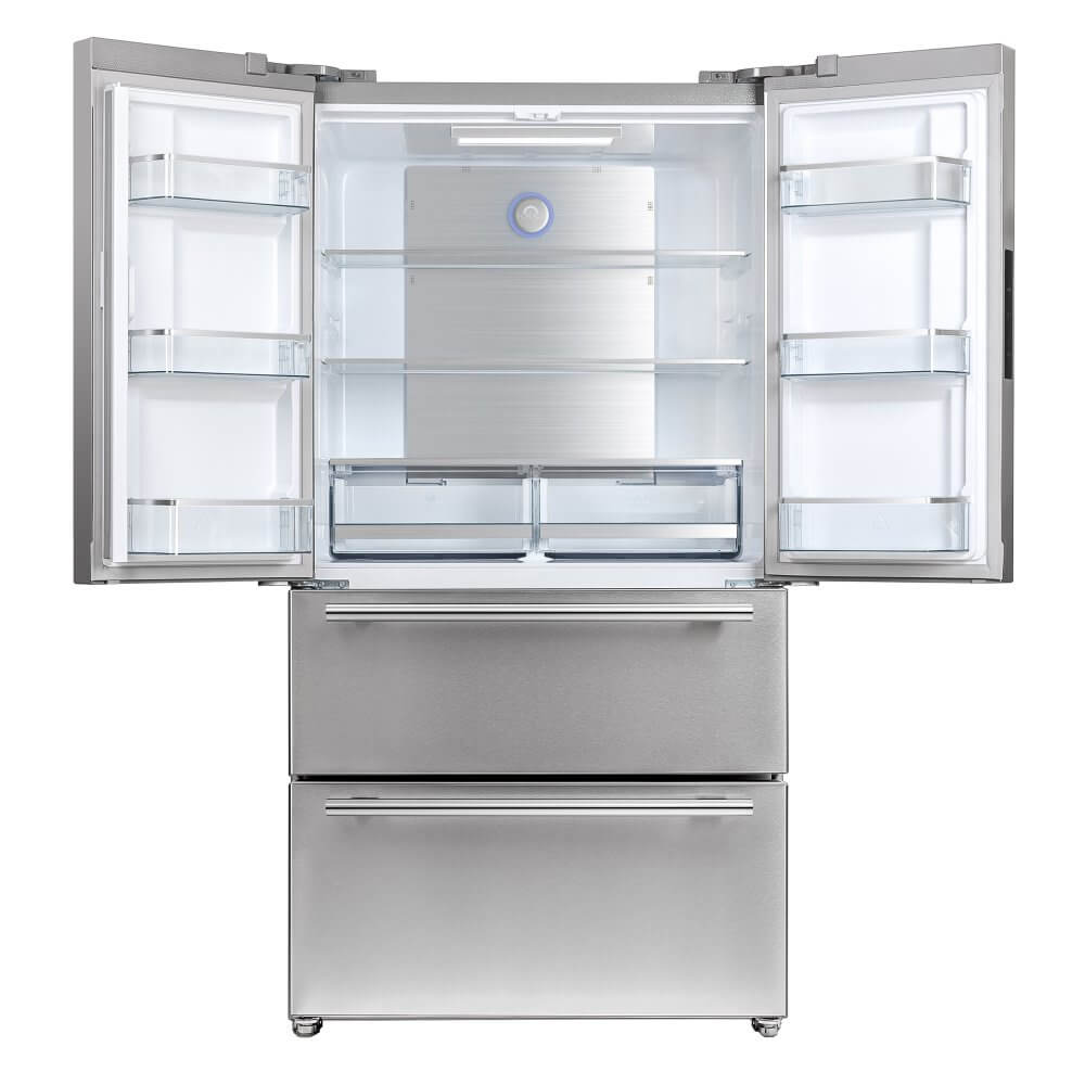 FORNO Alta Moena 36" French Door 19.2 Cu.Ft. Stainless Steel Refrigerator - Image 2