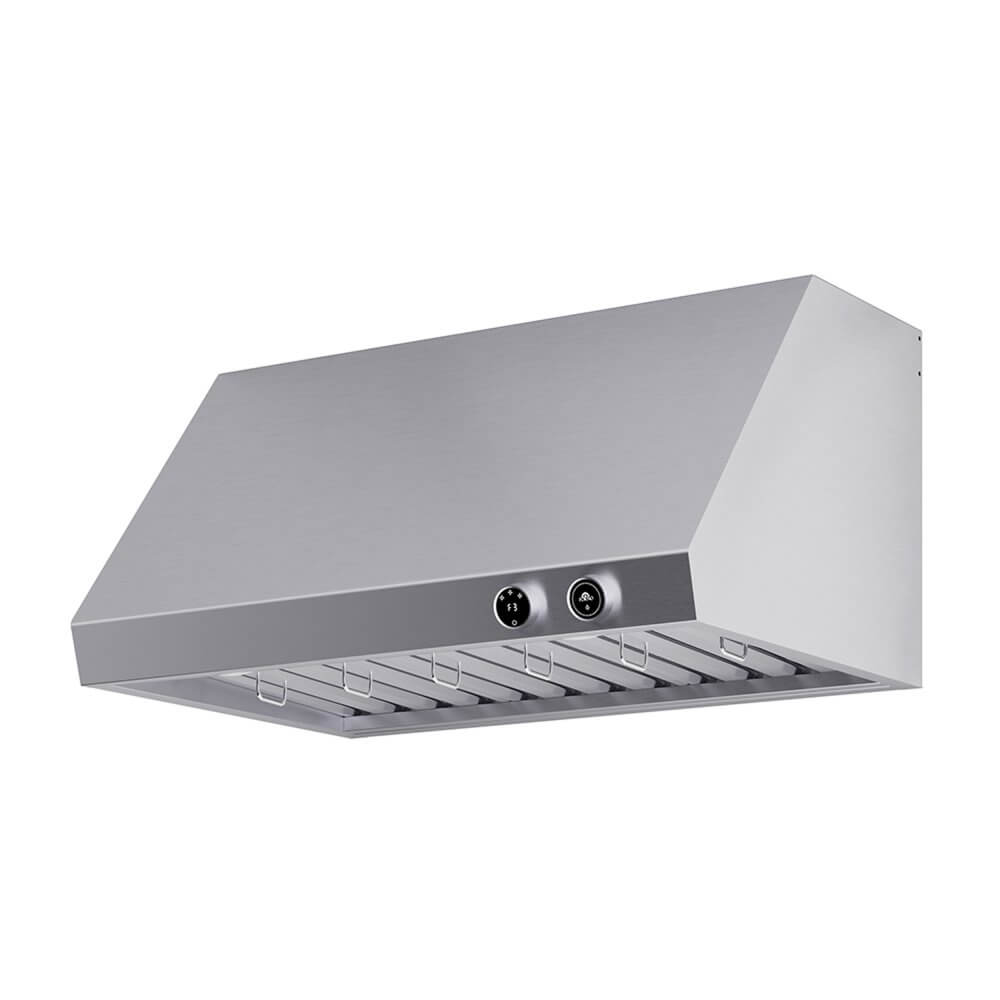 FORNO Biagio 36" Wall Mounted Range Hood Stainless Steel, 600 CFM, Knob Control, Baffle Filter - Image 9