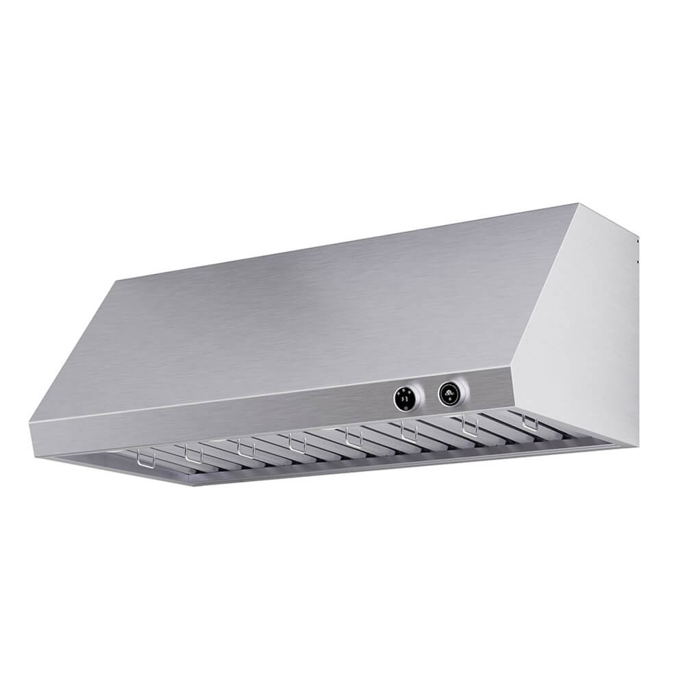 FORNO Biagio 48" Wall Mounted Range Hood Stainless Steel, 1200 CFM, Knob Control, Baffle Filter - Image 9