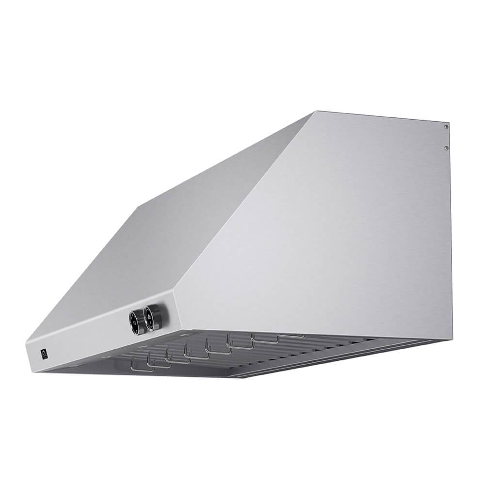 FORNO Biagio 48" Wall Mounted Range Hood Stainless Steel, 1200 CFM, Knob Control, Baffle Filter - Image 10