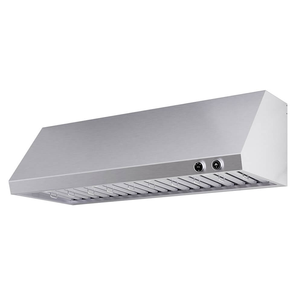 FORNO Biagio 60" Wall Mounted Range Hood Stainless Steel, 1200 CFM, Knob Control, Baffle Filter - Image 9