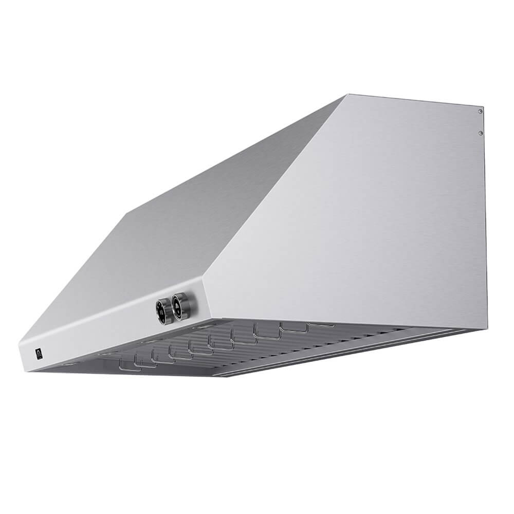 FORNO Biagio 60" Wall Mounted Range Hood Stainless Steel, 1200 CFM, Knob Control, Baffle Filter - Image 10
