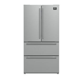 FORNO Alta Moena 36" French Door 19.2 Cu.Ft. Stainless Steel Refrigerator