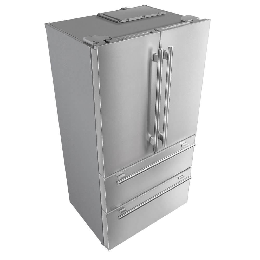 FORNO Alta Moena 36" French Door 19.2 Cu.Ft. Stainless Steel Refrigerator - Image 7