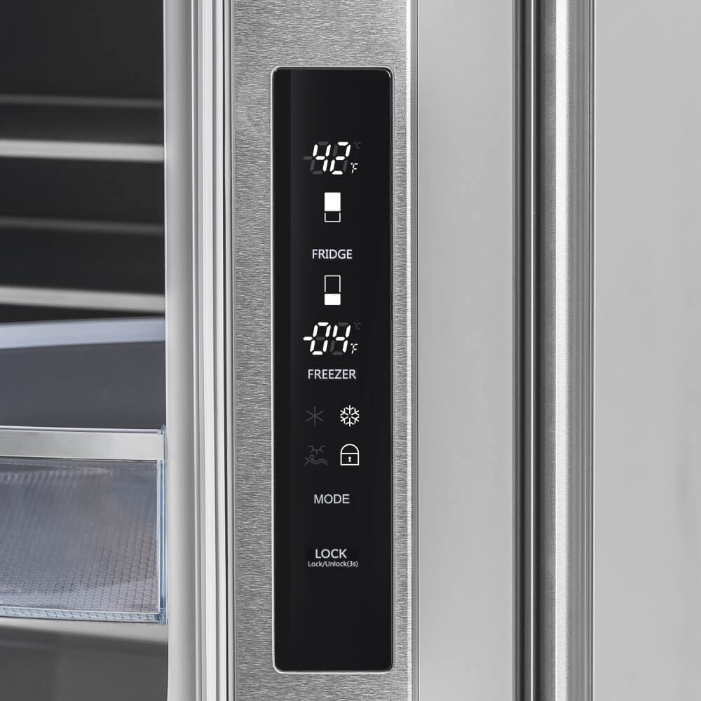 FORNO Alta Moena 36" French Door 19.2 Cu.Ft. Stainless Steel Refrigerator - Image 5