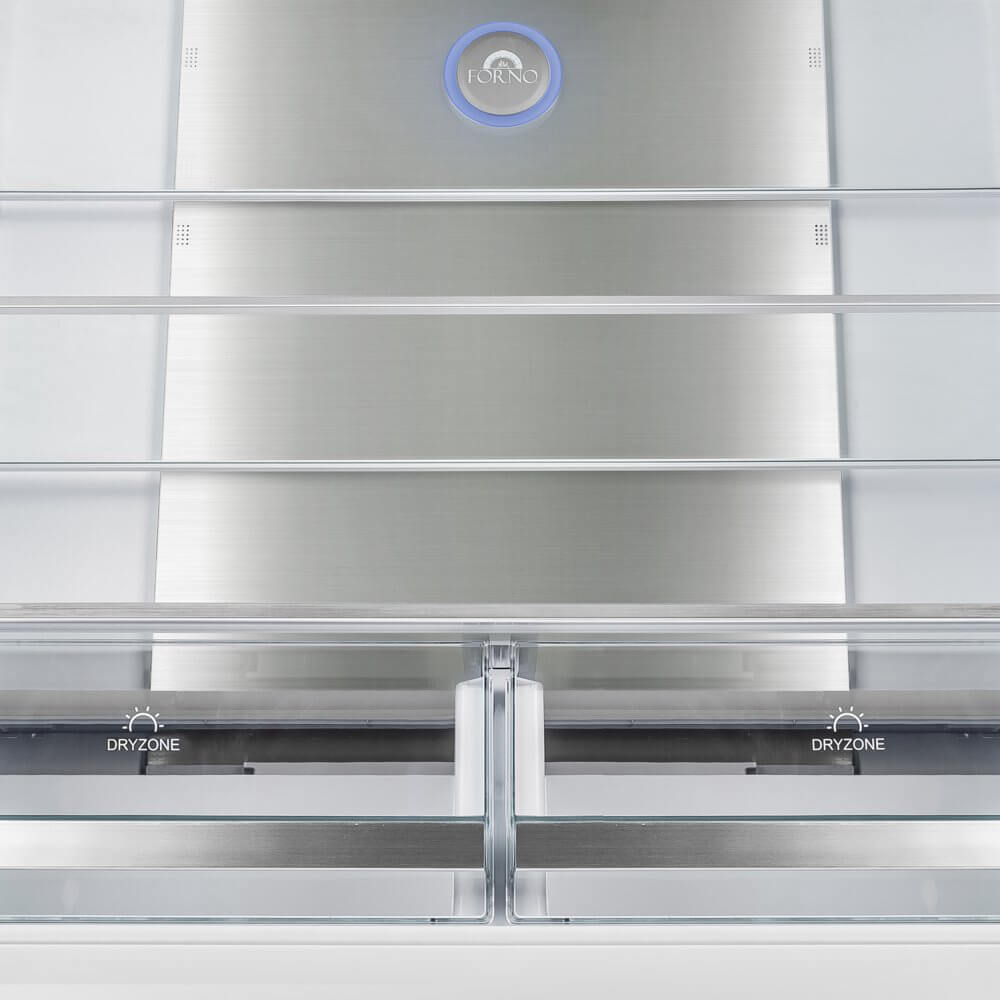 FORNO Alta Moena 36" French Door 19.2 Cu.Ft. Stainless Steel Refrigerator - Image 16
