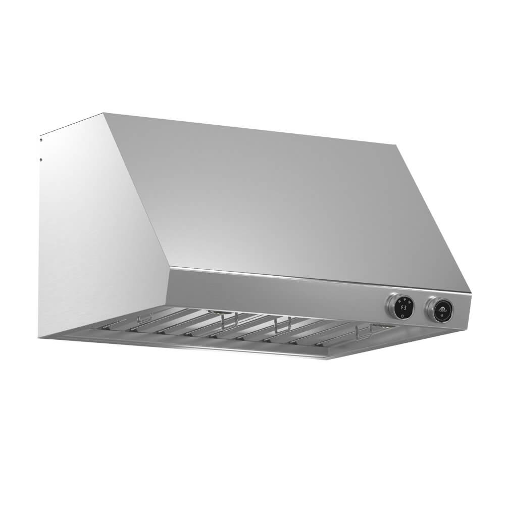 FORNO Biagio 30" Wall Mounted Range Hood Stainless Steel, 600 CFM, Knob Control, Baffle Filter - Image 3