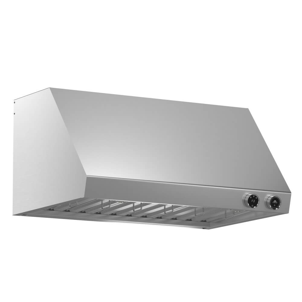 FORNO Biagio 36" Wall Mounted Range Hood Stainless Steel, 600 CFM, Knob Control, Baffle Filter - Image 3