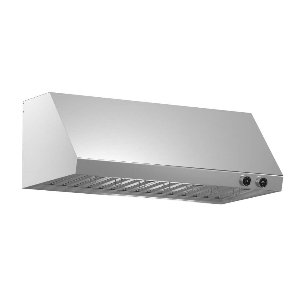 FORNO Biagio 48" Wall Mounted Range Hood Stainless Steel, 1200 CFM, Knob Control, Baffle Filter - Image 3