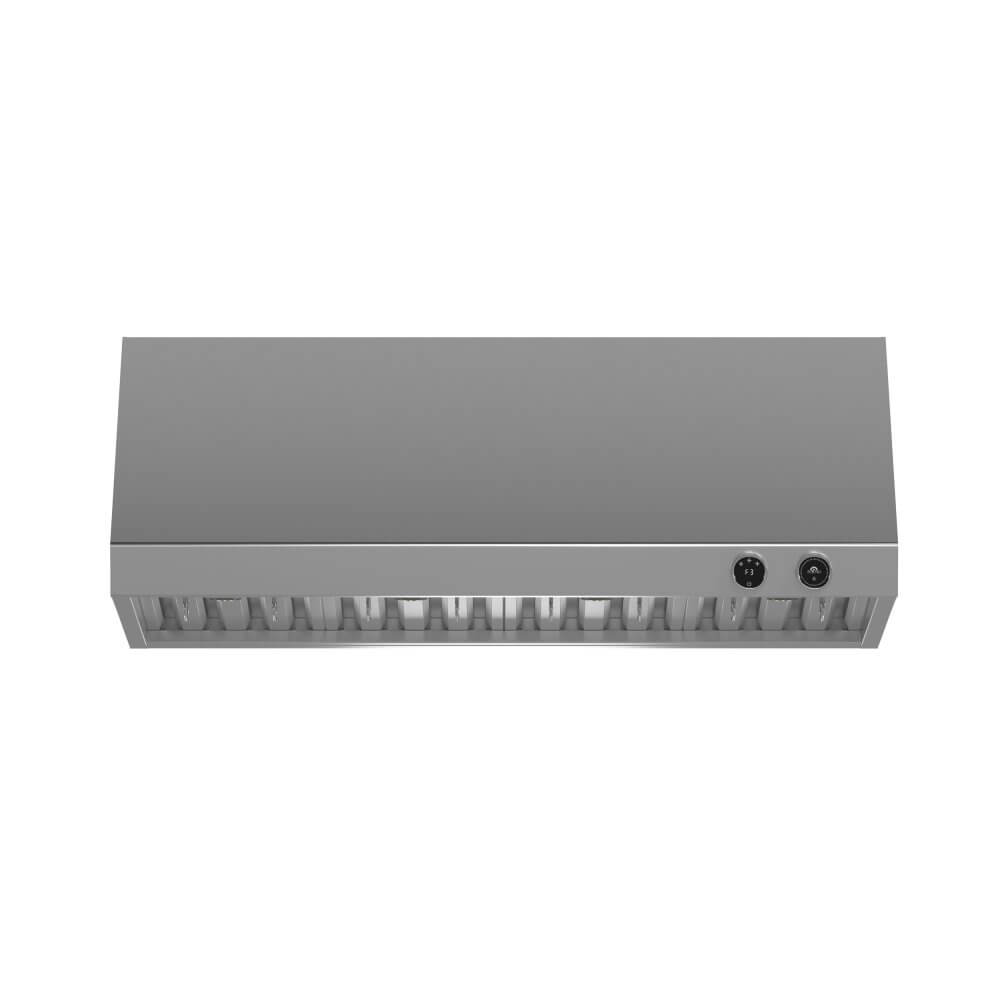 FORNO Biagio 48" Wall Mounted Range Hood Stainless Steel, 1200 CFM, Knob Control, Baffle Filter - Image 2