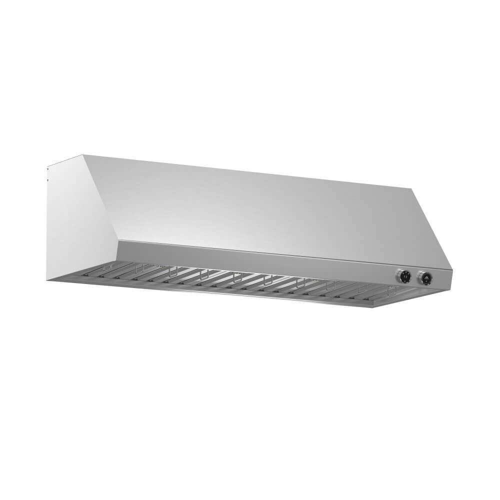 FORNO Biagio 60" Wall Mounted Range Hood Stainless Steel, 1200 CFM, Knob Control, Baffle Filter - Image 3