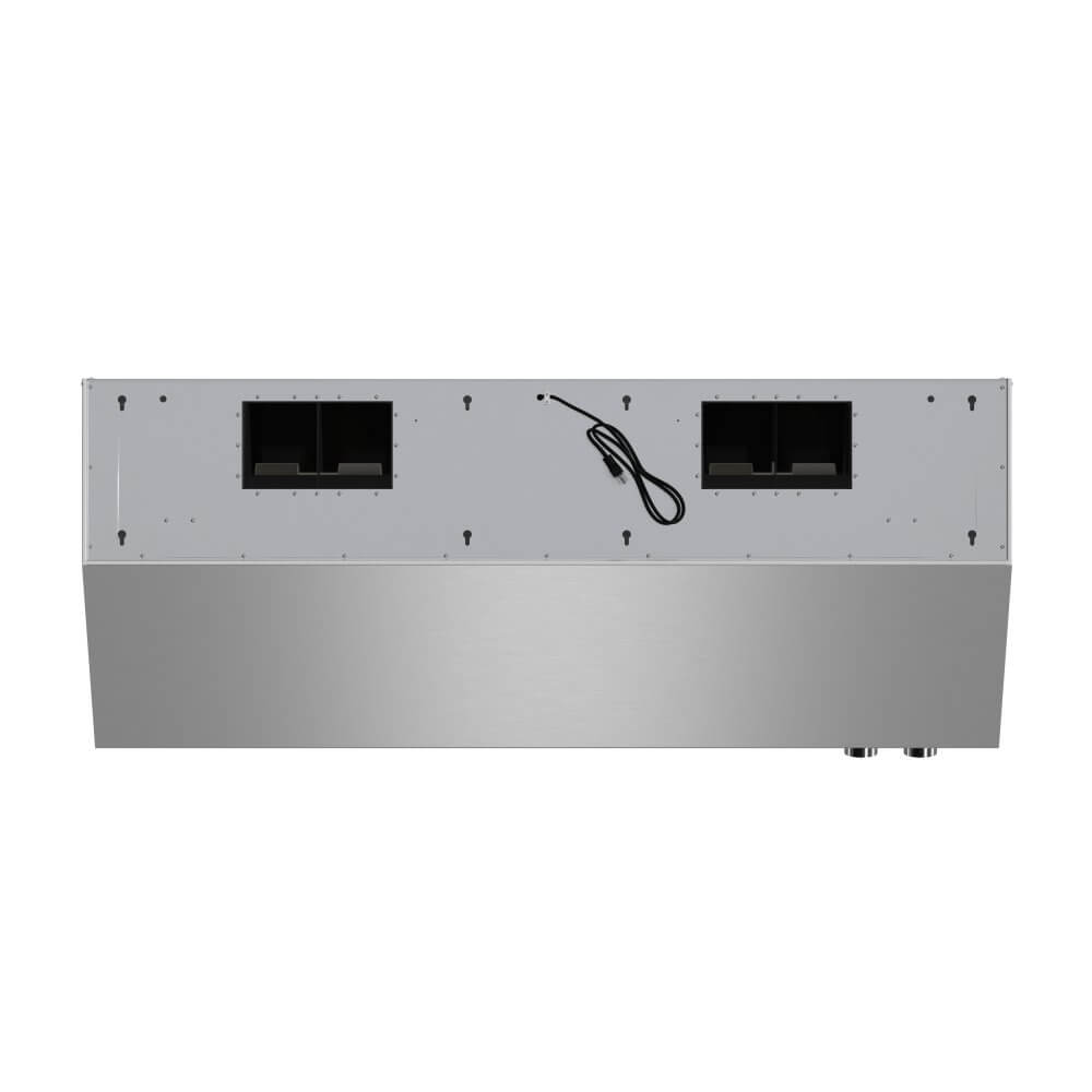 FORNO Biagio 60" Wall Mounted Range Hood Stainless Steel, 1200 CFM, Knob Control, Baffle Filter - Image 12