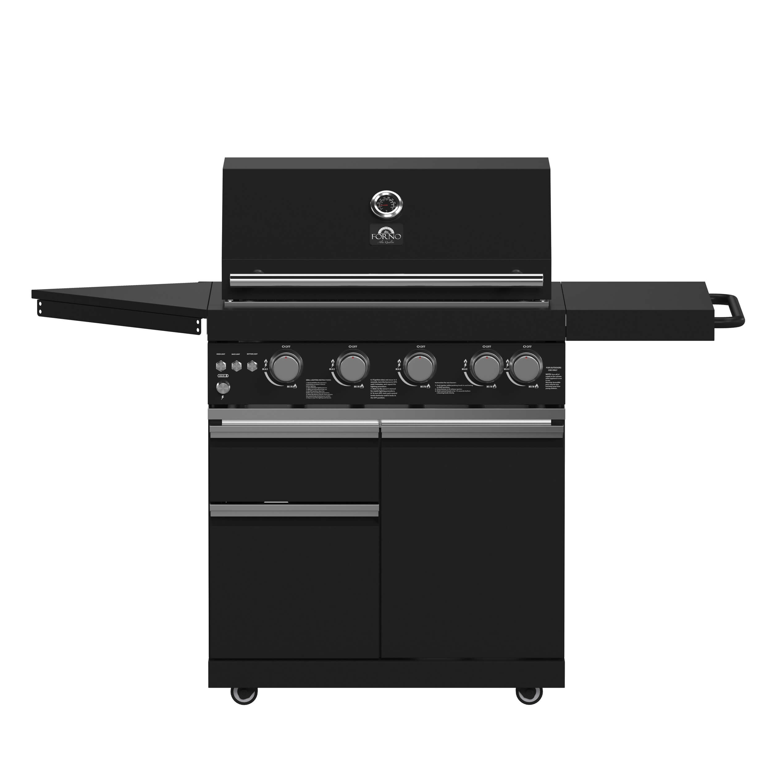 FORNO All'Aperto 62,600 BTU BBQ with 3 Stainless-Steel