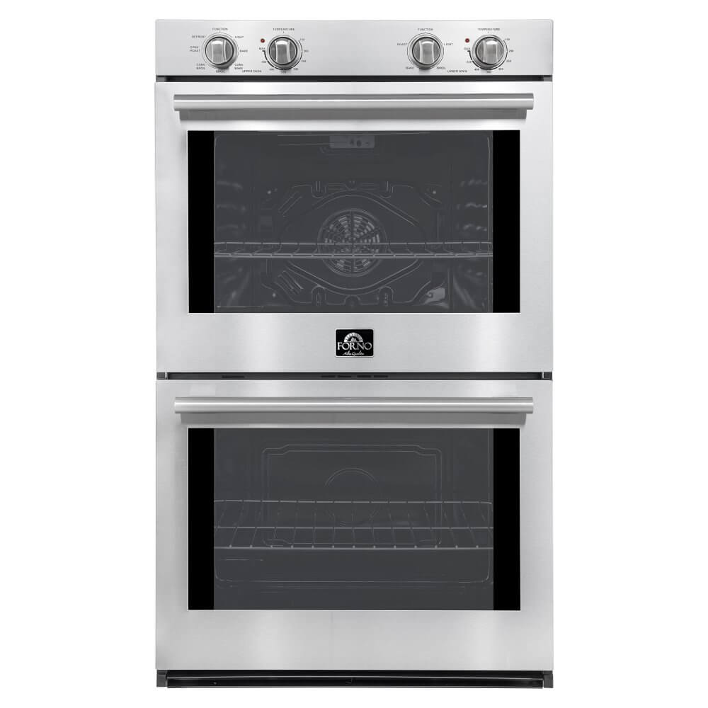 FORNO Vomero Double Wall Oven in Stainless-Steel, 10 cu.ft. 7100 Watts Convection Oven with Mechanical Control