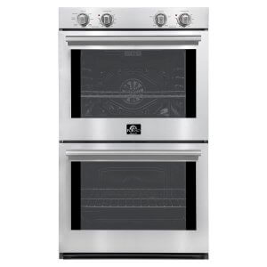 FORNO Vomero Double Wall Oven in Stainless-Steel, 10 cu.ft. 7100 Watts Convection Oven with Mechanical Control